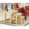 Solid Oak heavy lamp table for home and hotel use